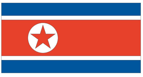 NORTH Korea Vinyl International Flag DECAL Sticker MADE IN USA F362 - Winter Park Products