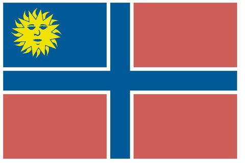 MUSCOGEE CREEK NATION Vinyl Indian Flag DECAL Sticker MADE IN THE USA F325 - Winter Park Products