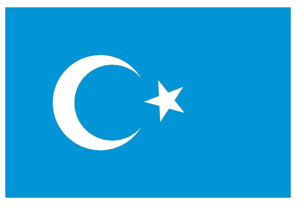 EAST TURKESTAN Vinyl International Flag DECAL Sticker MADE IN THE USA F144 - Winter Park Products