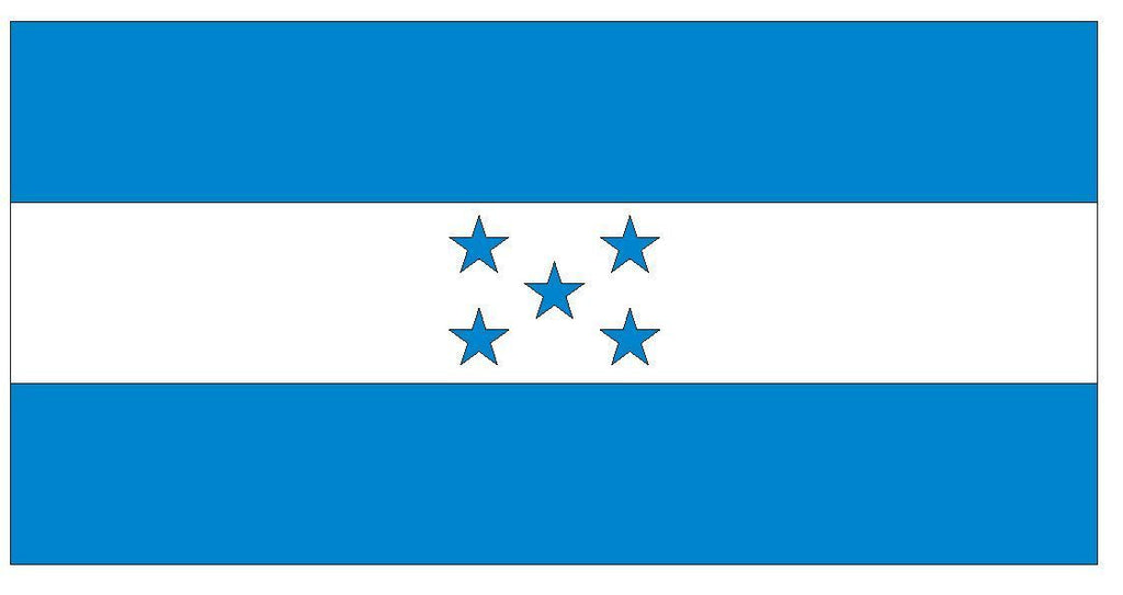 HONDURAS Vinyl International Flag DECAL Sticker MADE IN THE USA F211 - Winter Park Products