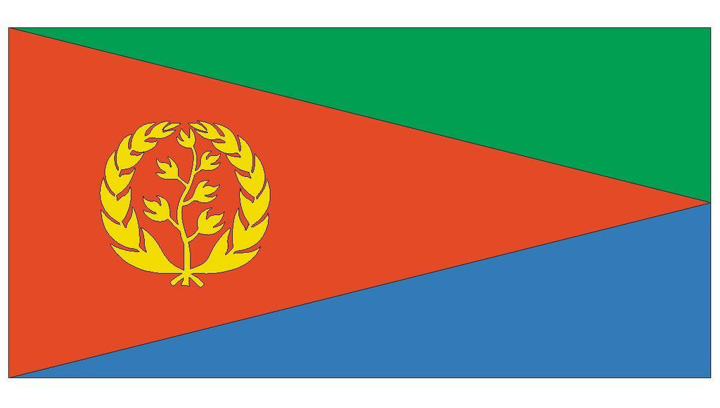 ERITREA Vinyl International Flag DECAL Sticker MADE IN THE USA F154 - Winter Park Products