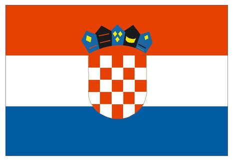 CROATIA Vinyl International Flag DECAL Sticker MADE IN THE USA F125 - Winter Park Products