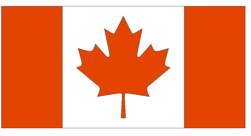 CANADA Flag Vinyl International Flag DECAL Sticker MADE IN USA F83 - Winter Park Products