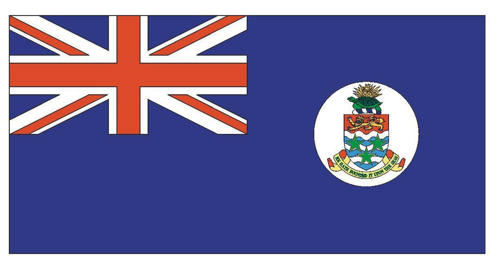CAYMAN ISLANDS Flag Vinyl International Flag DECAL Sticker MADE IN USA F89 - Winter Park Products