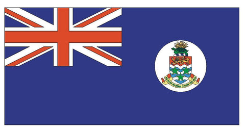 CAYMAN ISLANDS Flag Vinyl International Flag DECAL Sticker MADE IN USA F89 - Winter Park Products