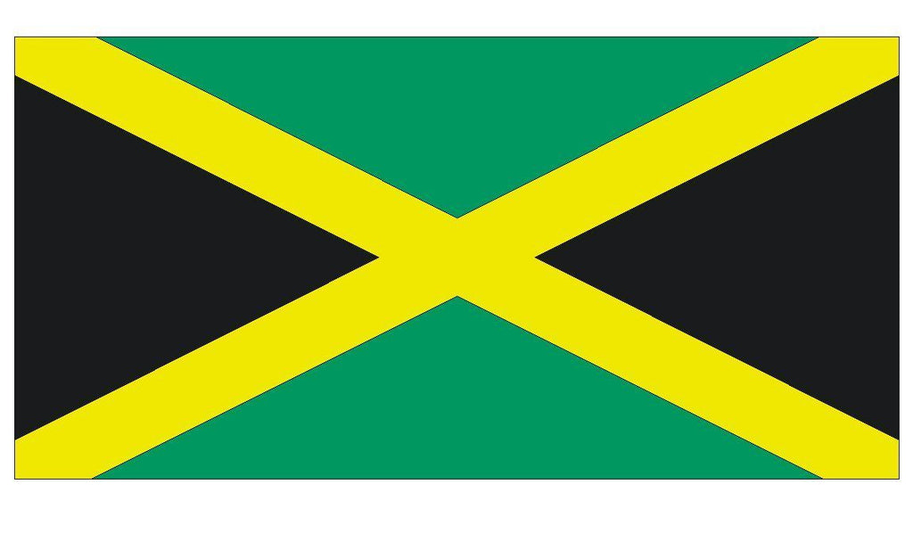 JAMAICA Vinyl International Flag DECAL Sticker MADE IN THE USA F242 - Winter Park Products