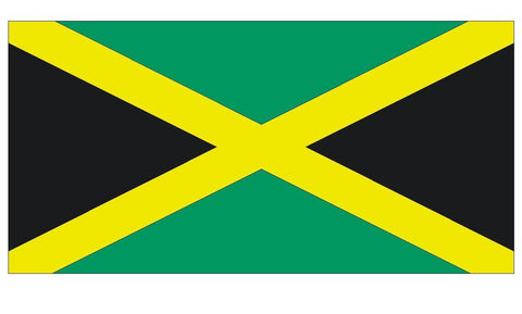 JAMAICA Vinyl International Flag DECAL Sticker MADE IN THE USA F242 - Winter Park Products