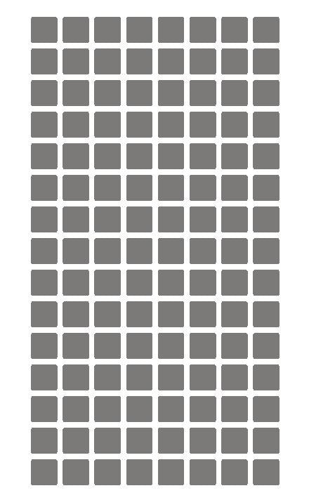 1/4" Dark Gray Grey Square Color Coding Inventory Label Stickers Made In The USA - Winter Park Products