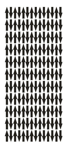 Black Arrows Vinyl Color Code Inventory Label Stickers 1/2" x 3/4" - Winter Park Products