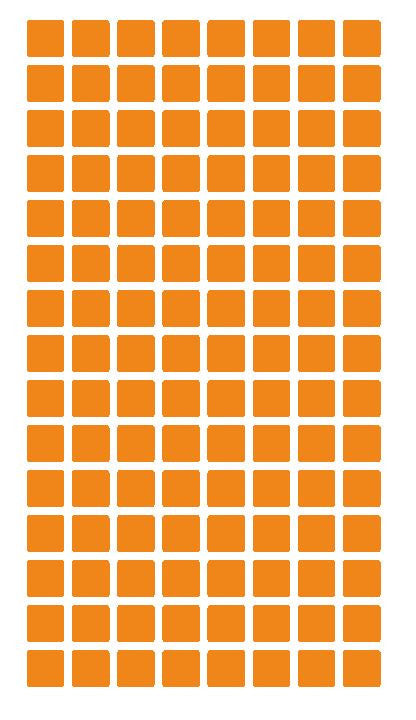 1/4" Light Orange Square Color Coding Inventory Label Stickers Made In The USA - Winter Park Products