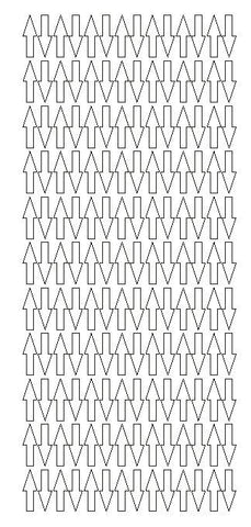 White Arrows Vinyl Color Code Inventory Label Stickers 1/2" x 3/4" - Winter Park Products