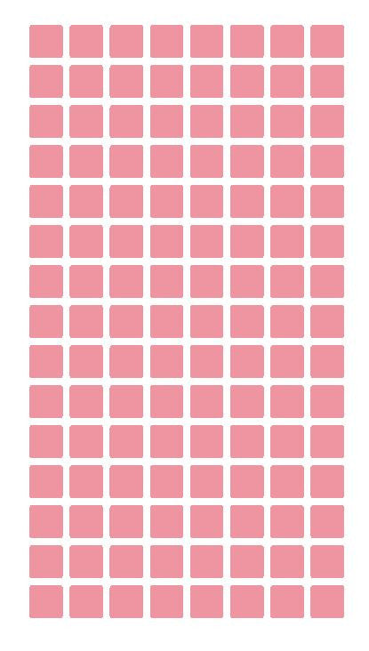 1/4" Pink Square Color Coding Inventory Label Stickers Made In The USA - Winter Park Products
