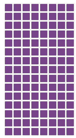 1/4" Lavender Square Color Coding Inventory Label Stickers Made In The USA - Winter Park Products