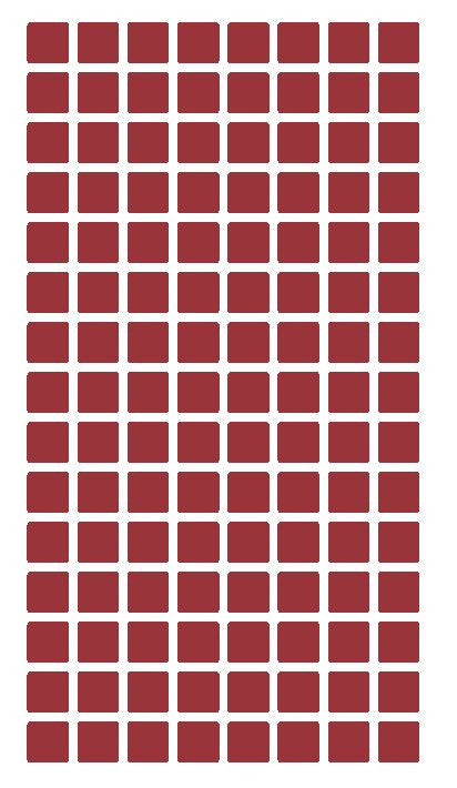 1/4" Burgundy Square Color Coding Inventory Label Stickers Made In The USA - Winter Park Products