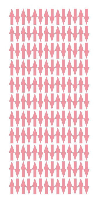 Pink Arrows Vinyl Color Code Inventory Label Stickers 1/2" x 3/4" - Winter Park Products