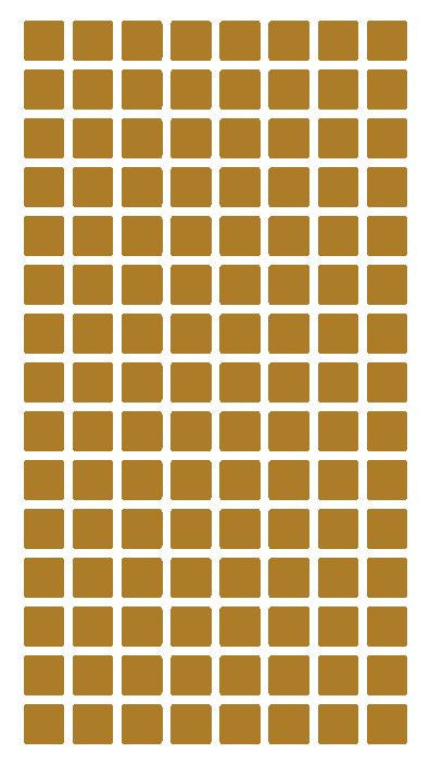 1/4" Gold Square Color Coding Inventory Label Stickers Made In The USA - Winter Park Products