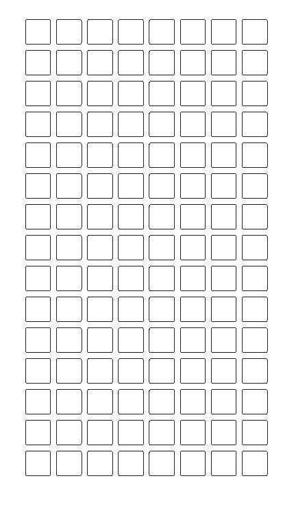 1/4" CLEAR Square Color Coding Inventory Label Stickers Made In The USA - Winter Park Products