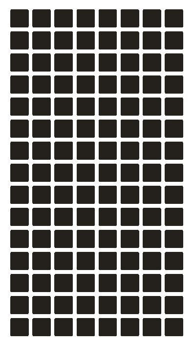 1/4" Black Square Color Coding Inventory Label Stickers Made In The USA - Winter Park Products