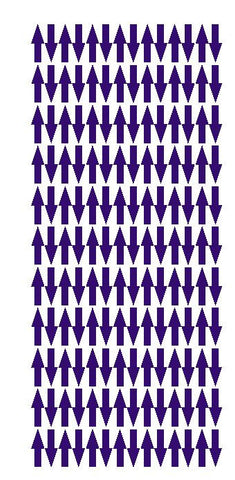 Purple Arrows Vinyl Color Code Inventory Label Stickers 1/2" x 3/4" - Winter Park Products