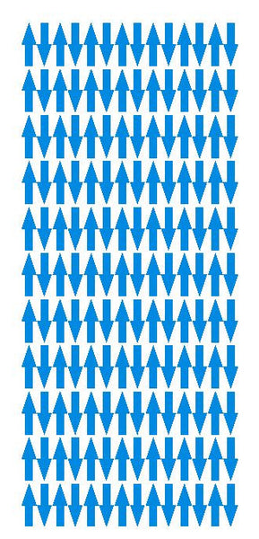 Medium Blue Arrows Vinyl Color Code Inventory Label Stickers 1/2