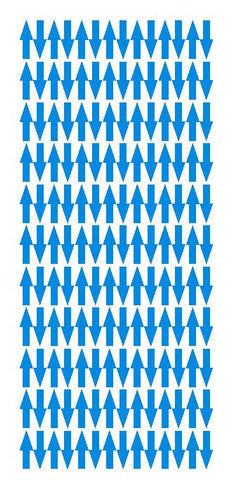 Medium Blue Arrows Vinyl Color Code Inventory Label Stickers 1/2" x 3/4" - Winter Park Products