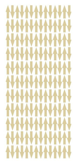 Beige Tan Arrows Vinyl Color Code Inventory Label Stickers 1/2" x 3/4" - Winter Park Products