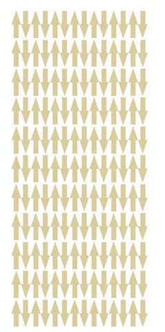 Beige Tan Arrows Vinyl Color Code Inventory Label Stickers 1/2" x 3/4" - Winter Park Products