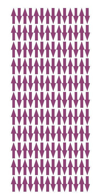 Plum Arrows Vinyl Color Code Inventory Label Stickers 1/2" x 3/4" - Winter Park Products