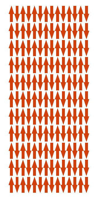 Red Arrows Vinyl Color Code Inventory Label Stickers 1/2" x 3/4" - Winter Park Products