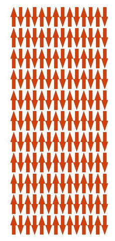 Red Arrows Vinyl Color Code Inventory Label Stickers 1/2" x 3/4" - Winter Park Products
