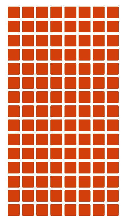 1/4" Red Square Color Coding Inventory Label Stickers Made In The USA - Winter Park Products