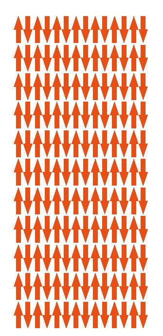 Orange Arrows Vinyl Color Code Inventory Label Stickers 1/2" x 3/4" - Winter Park Products