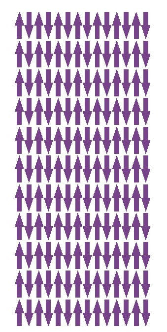 Lavender Arrows Vinyl Color Code Inventory Label Stickers 1/2" x 3/4" - Winter Park Products