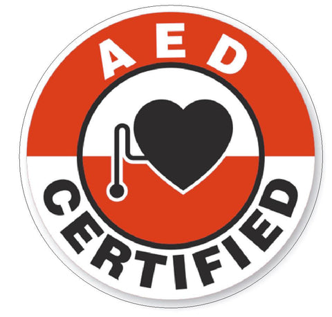 AED Certified Hard Hat Decal Hard Hat Sticker Helmet Safety Label H53 - Winter Park Products