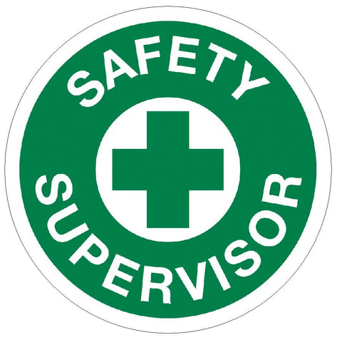 Safety Supervisor Hard Hat Decal Hard Hat Sticker Helmet Safety Label H36 - Winter Park Products
