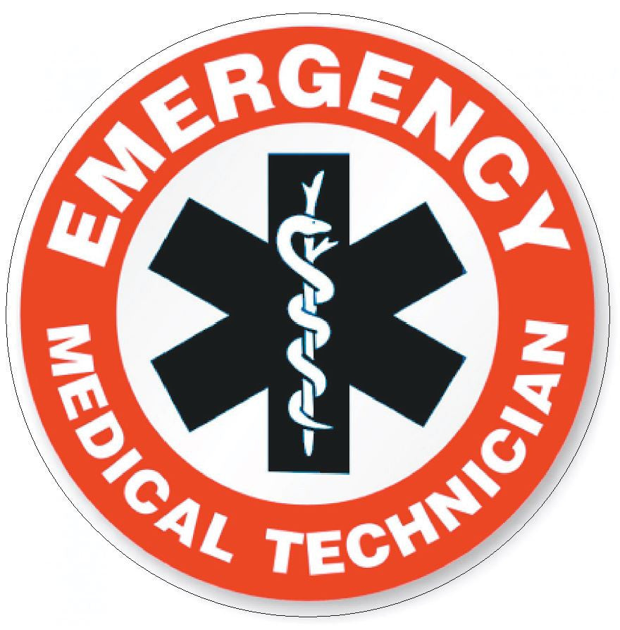 EMT Emergency Medical Technician Hard Hat Decal Hard Hat Sticker Helmet H18 - Winter Park Products