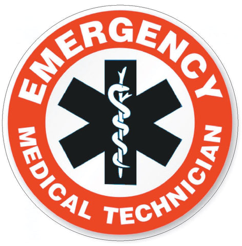 EMT Emergency Medical Technician Hard Hat Decal Hard Hat Sticker Helmet H18 - Winter Park Products