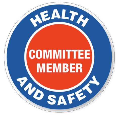 Health & Safety Committee Hard Hat Decal Hard Hat Sticker Helmet Safety H69 - Winter Park Products