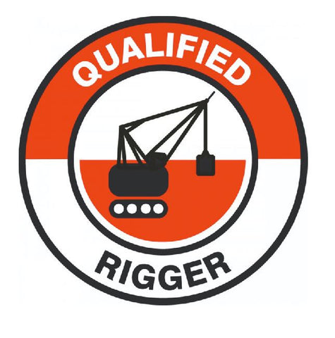 Qualified Rigger Hard Hat Decal Hardhat Sticker Helmet Label H133 - Winter Park Products