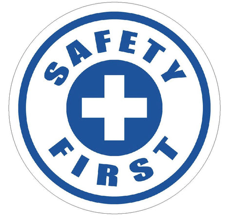 Safety First Hard Hat Decal Hard Hat Sticker Helmet Safety Label H33 - Winter Park Products