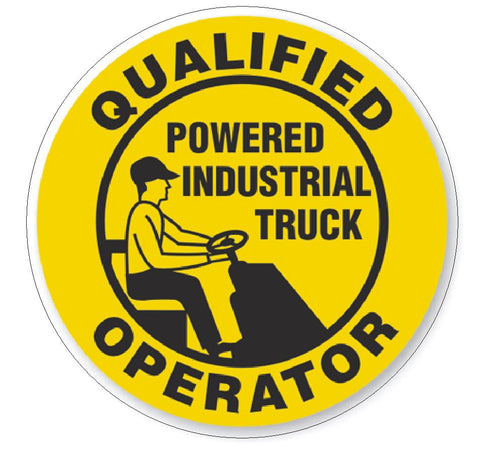Qualified Truck Operator Hard Hat Decal Hardhat Sticker Helmet Safety H73 - Winter Park Products