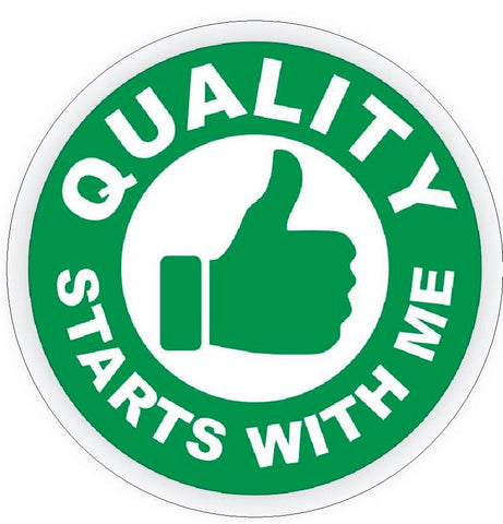 Quality Starts With Me Hard Hat Decal Hard Hat Sticker Helmet Safety Label H40 - Winter Park Products