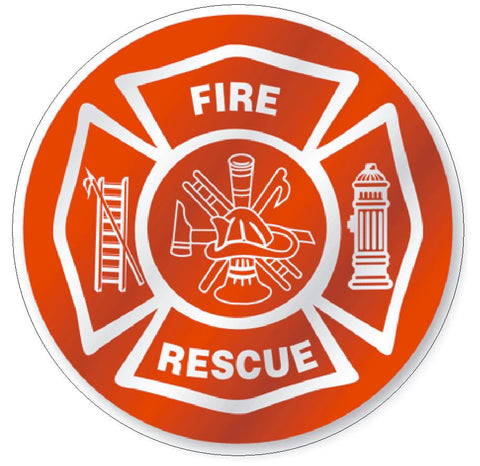 Fire Rescue Hard Hat Decal Hard Hat Sticker Helmet Safety Label H57 - Winter Park Products