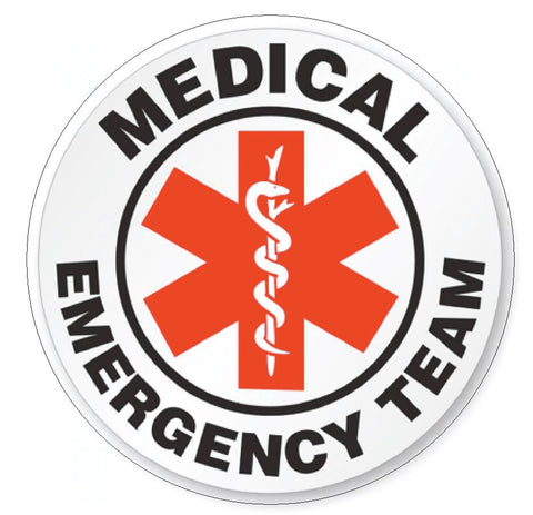 Medical Emergency Team Hard Hat Decal Hard Hat Sticker Helmet Safety Label H58 - Winter Park Products