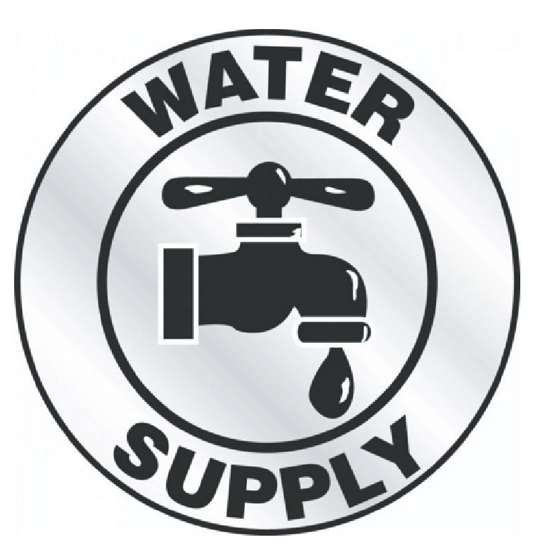 Water Supply Hard Hat Decal Hardhat Sticker Helmet Label H168 - Winter Park Products