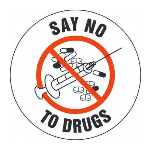 Say No To Drugs Hard Hat Decal Hardhat Sticker Helmet Label H135 - Winter Park Products