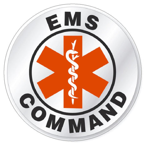 EMS Command Hard Hat Decal Hard Hat Sticker Helmet Safety Label H61 - Winter Park Products
