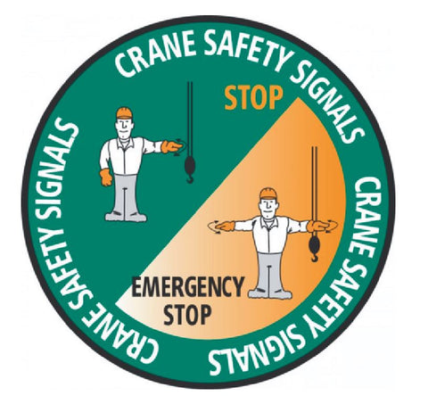 Crane Safety Signals Hard Hat Decal Hardhat Sticker Helmet Label H151 - Winter Park Products