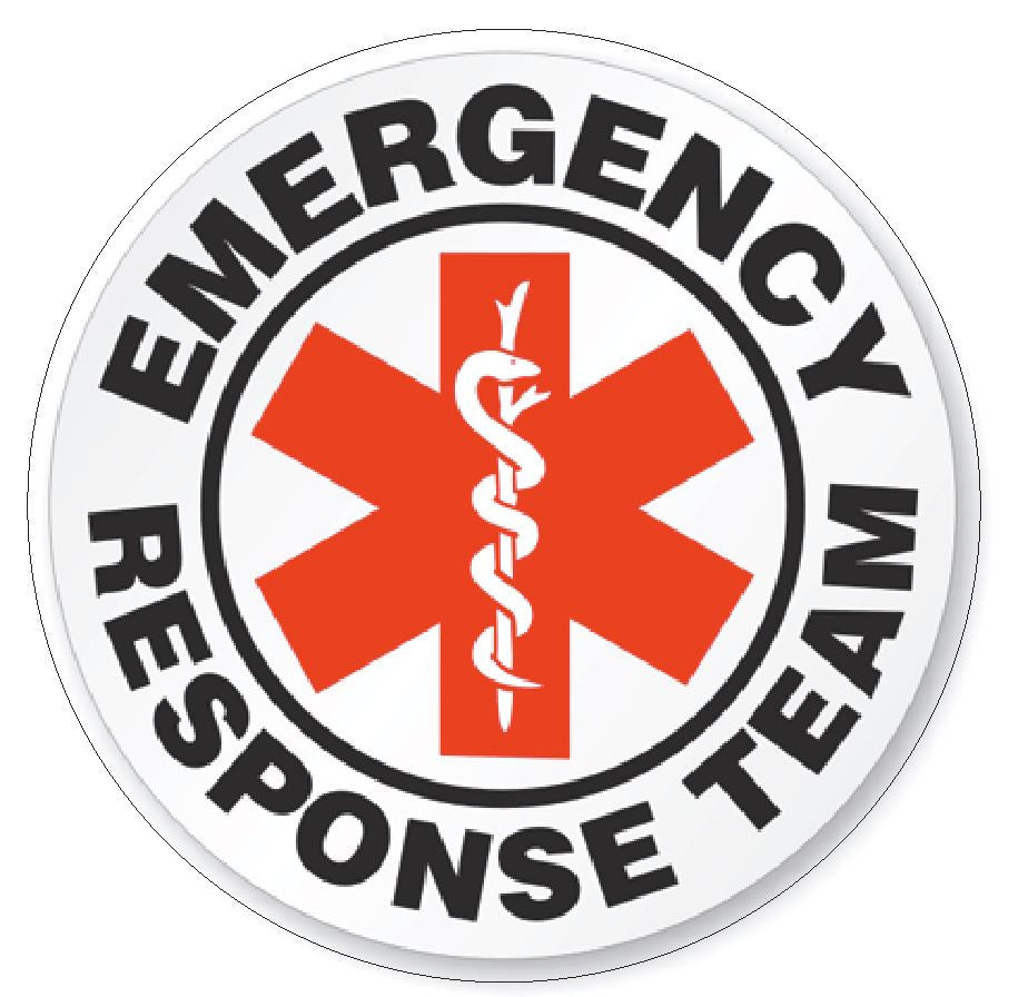 Emergency Response Team Hard Hat Decal Hardhat Sticker Helmet Safety H88 - Winter Park Products