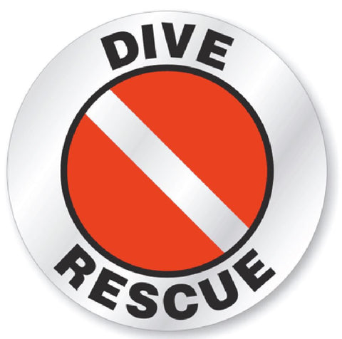 Dive Rescue Hard Hat Decal Hardhat Sticker Helmet Label H173 - Winter Park Products